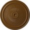 Ekena Millwork Trinity Ceiling Medallion (Fits Canopies up to 3"), Hand-Painted Smokey Topaz, 22"OD x 1 3/4"P CM22TNSTF - alternate 1